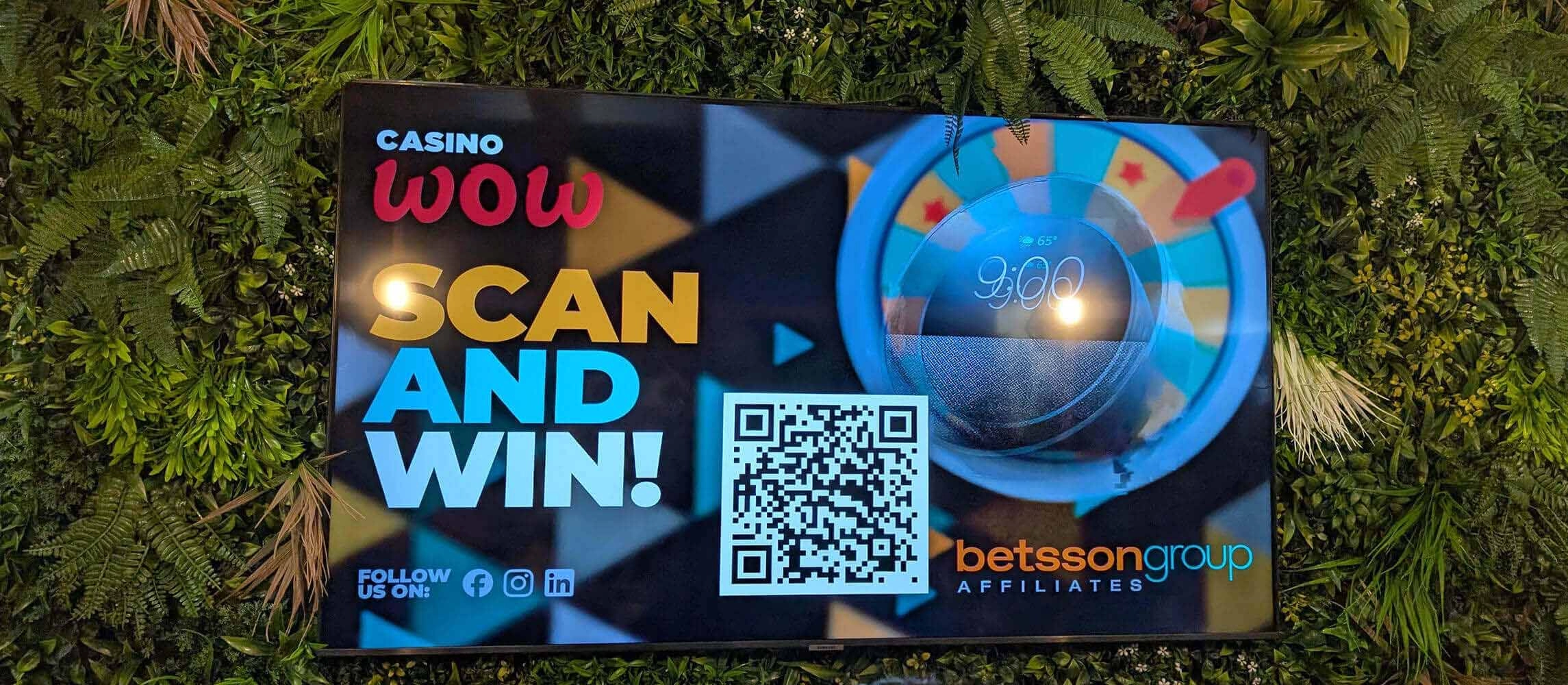 CasinoWow's giveaway with Betsson Group Affiliates