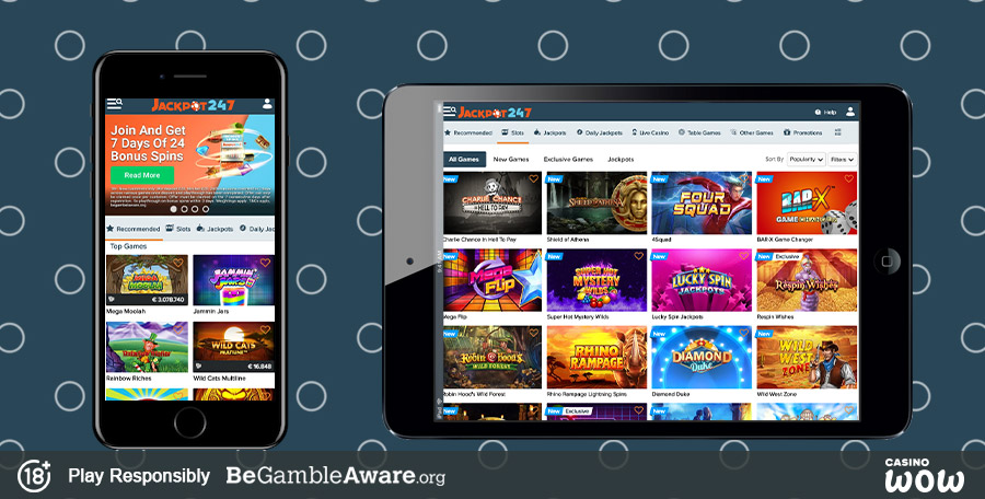 Jackpot247 Mobile Casino