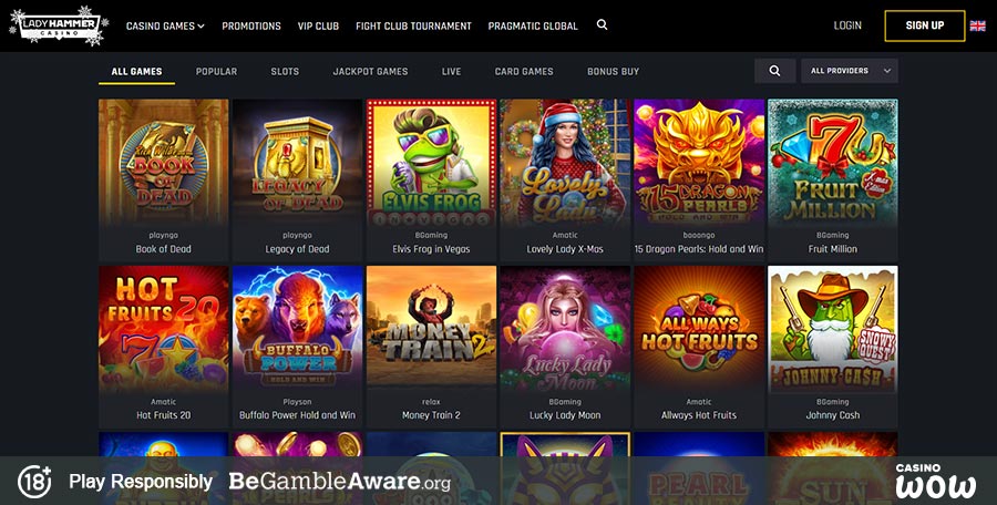 Lady Hammer Casino Games