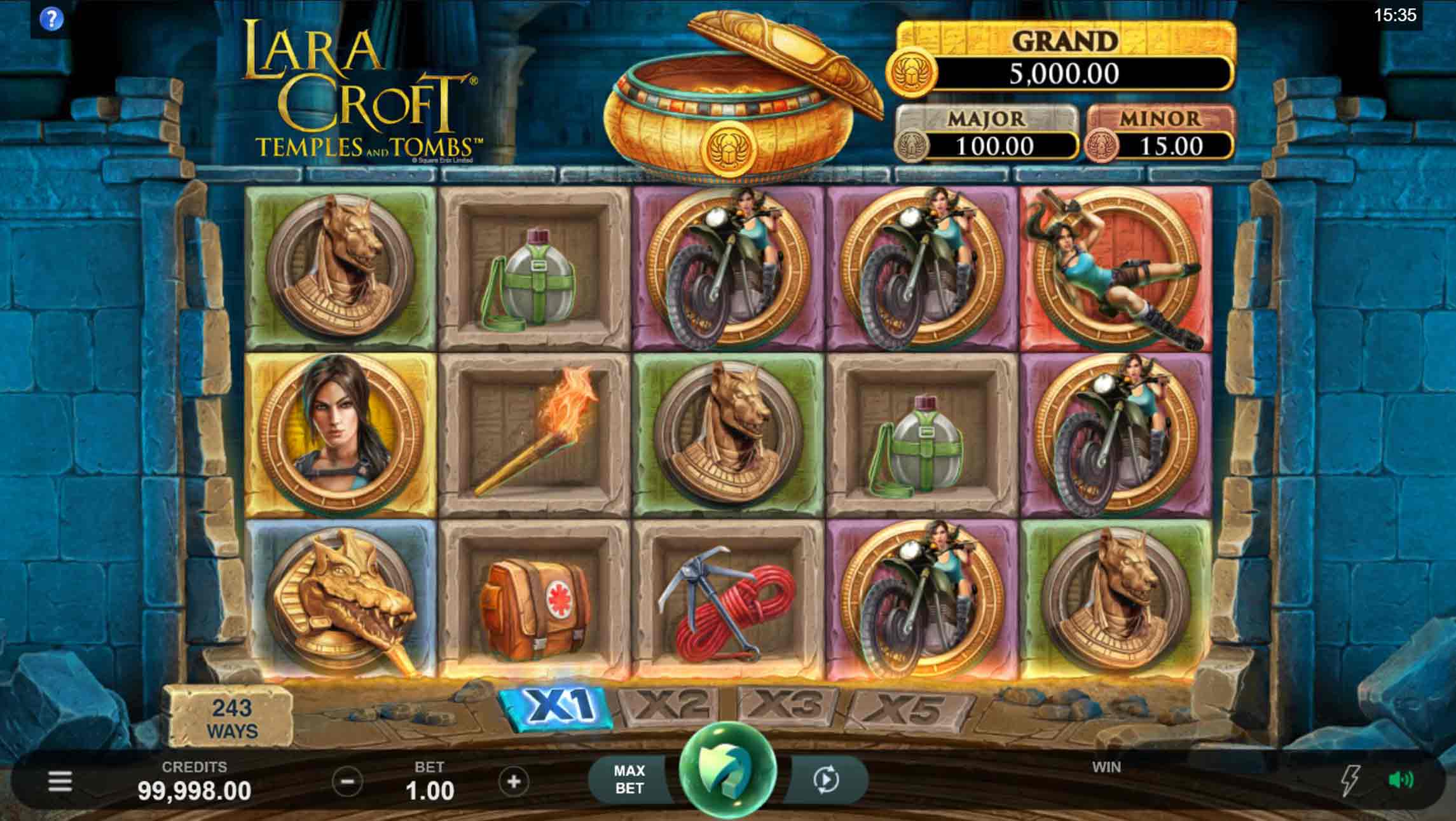 Lara Croft: Temples and Tombs: Slot by Microgaming