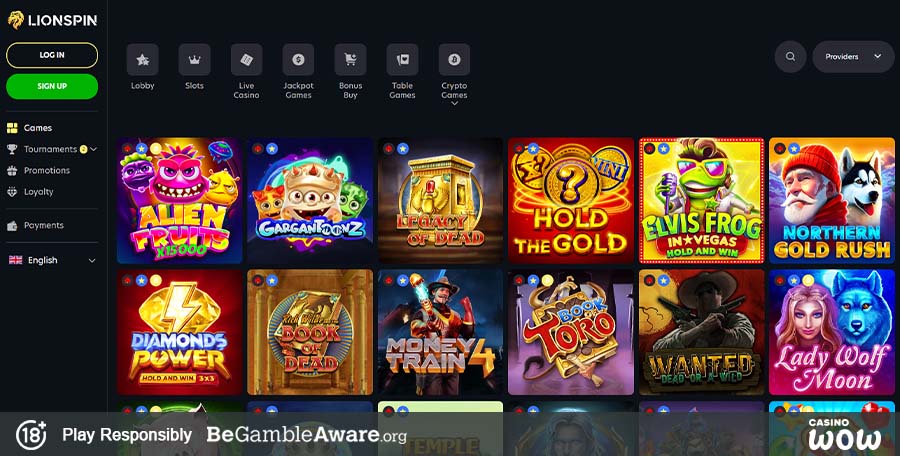 Lionspin Casino Games