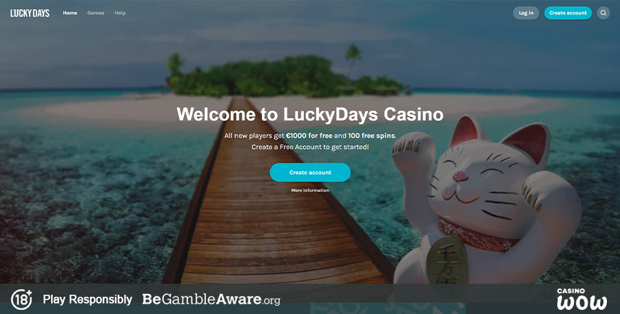 Lucky Days Casino Lobby