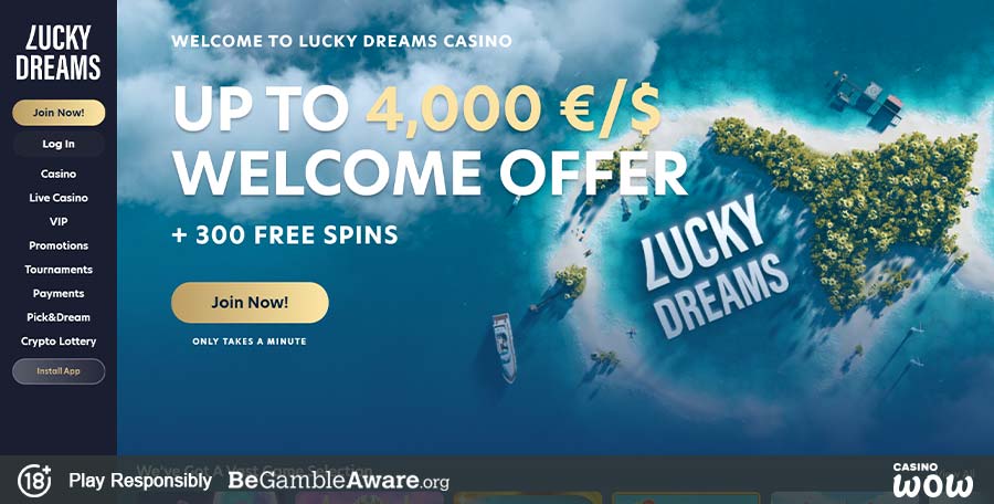 Lucky Dreams Casino Lobby