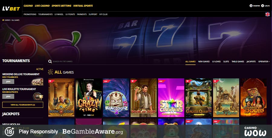 LV BET Casino Games