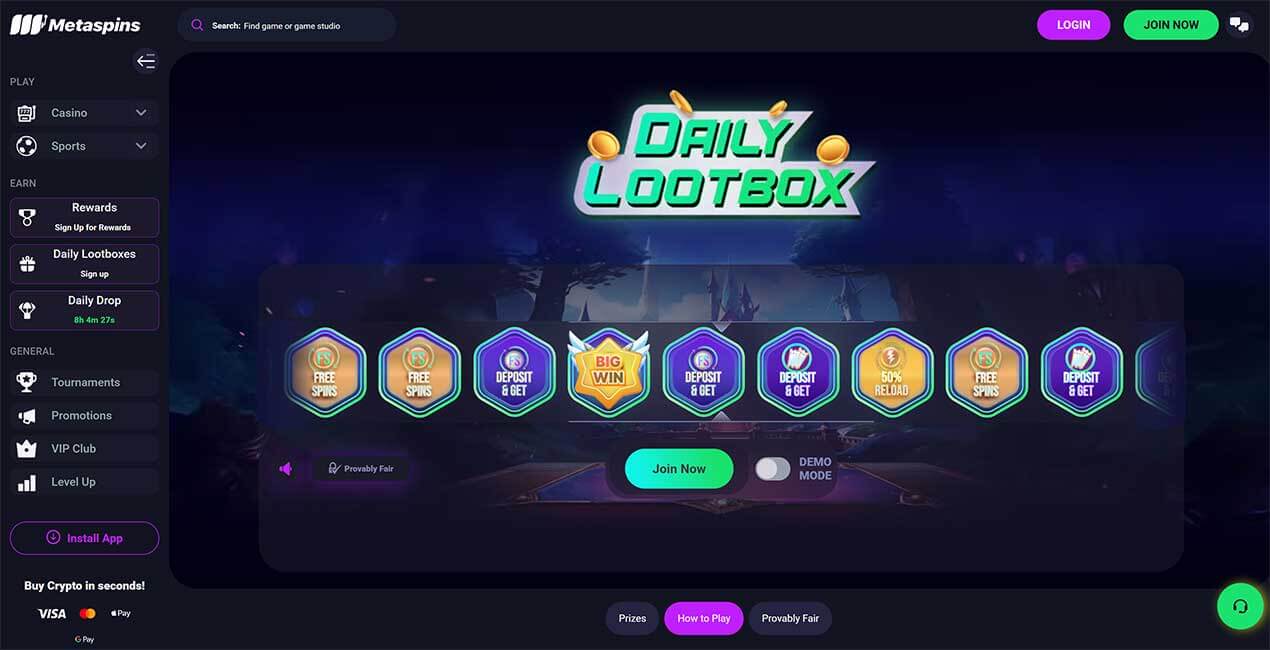 Metaspins Casino - Reviews, Ratings, Games, Bonuses - CasinoWow