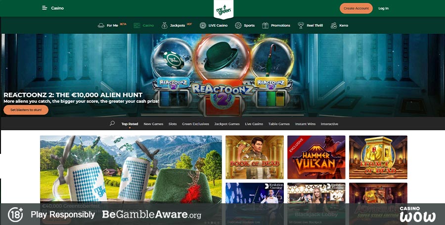 Mr Green Casino Games