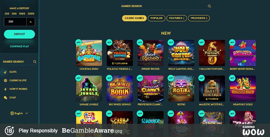 No Account Casino Games