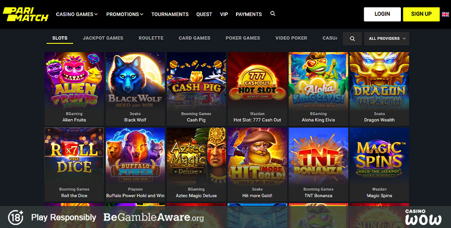 Parimatchwin Casino Games