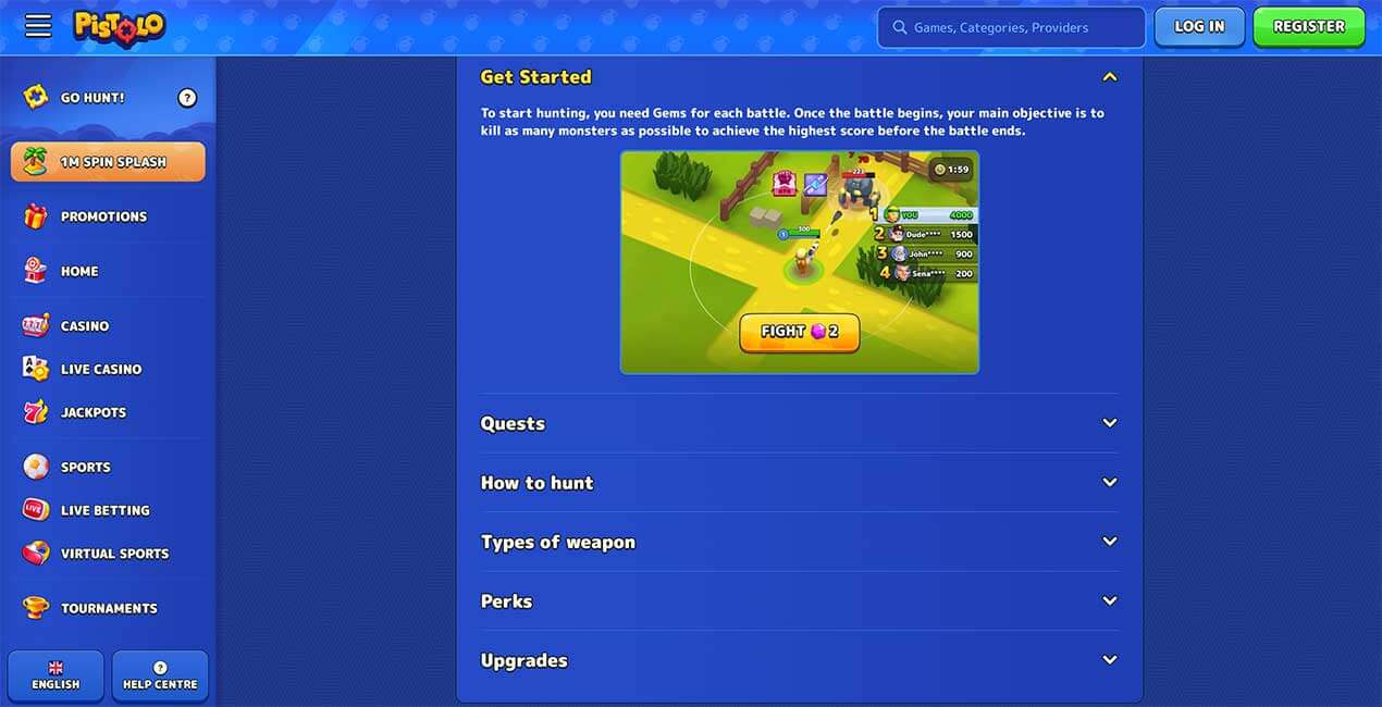 Pistolo Casino Online