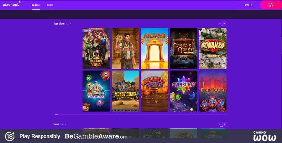 Pixel.bet Casino Games