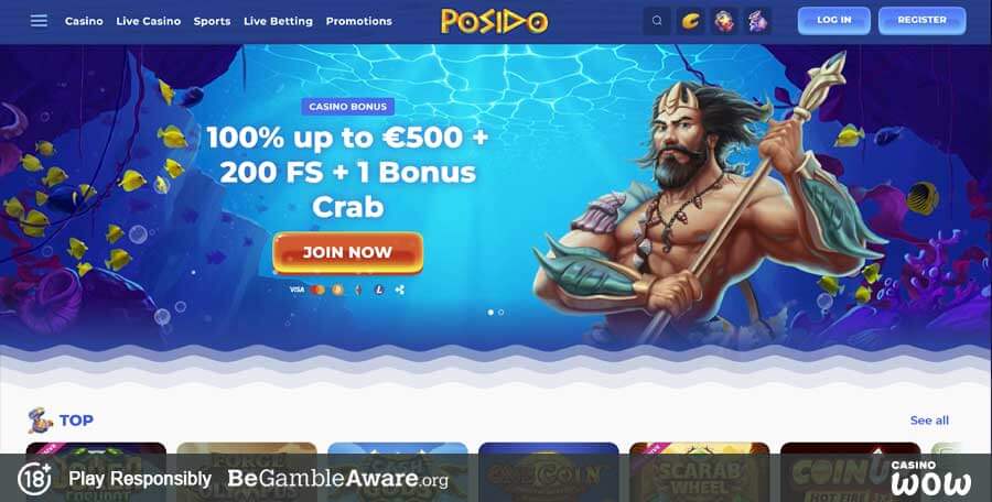 Posido Casino Lobby