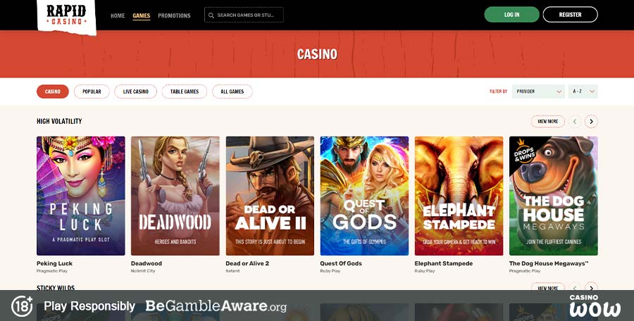 Rapid Casino Games