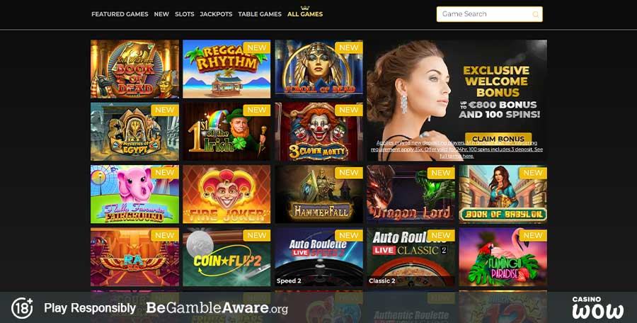 Regent Play Casino Games