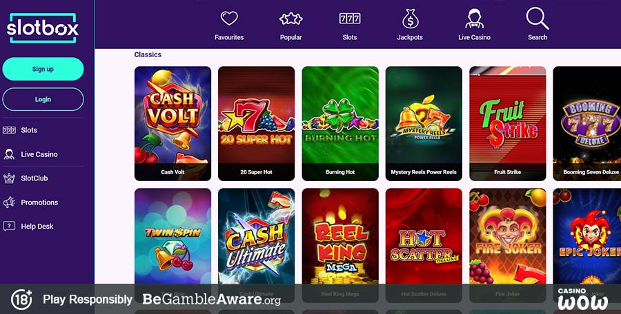 Slotbox Casino Games