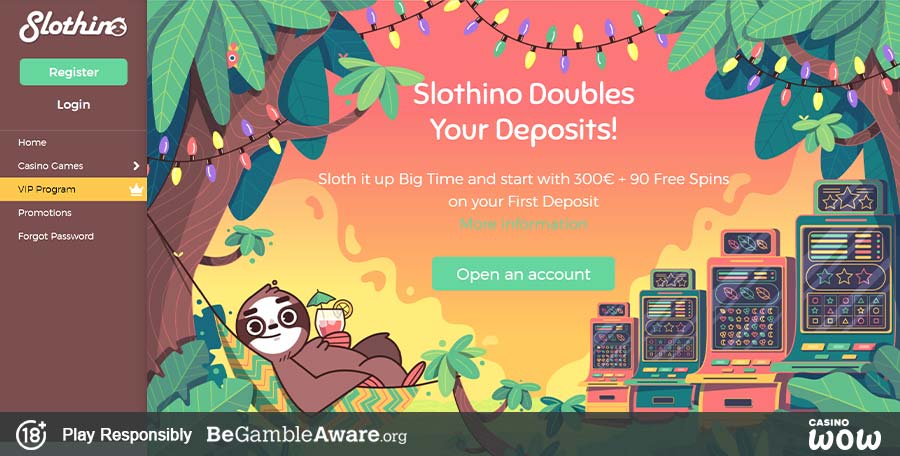 Slothino Casino Lobby