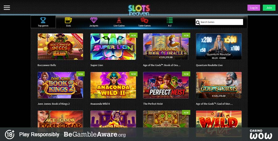 Slots Heaven Casino Games