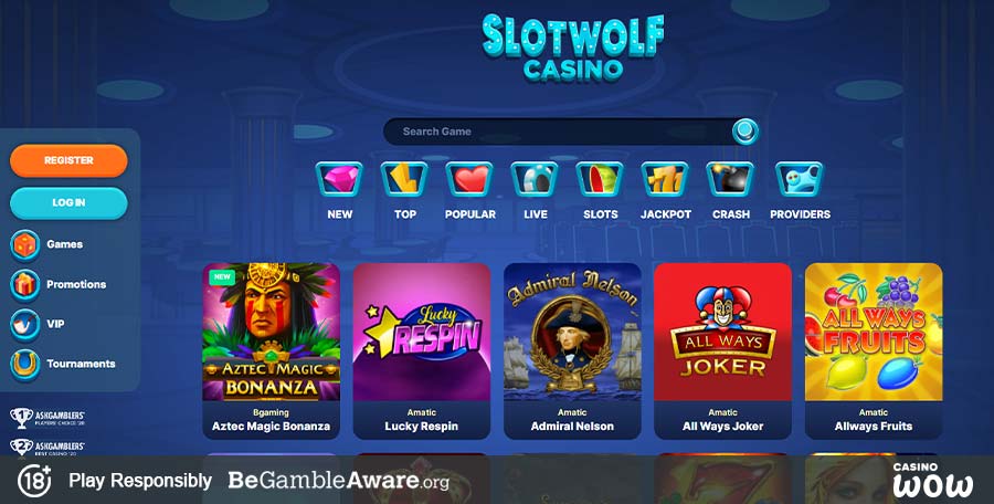 Slot Wolf Casino Games