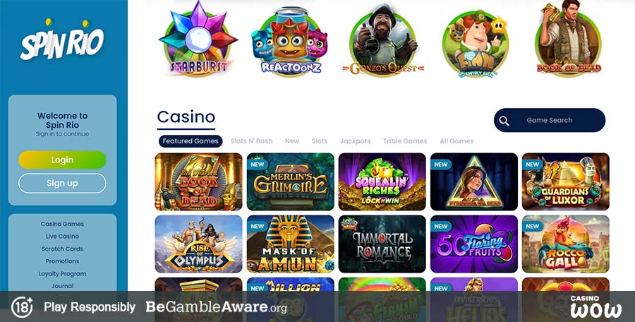 Spin Rio Casino Games