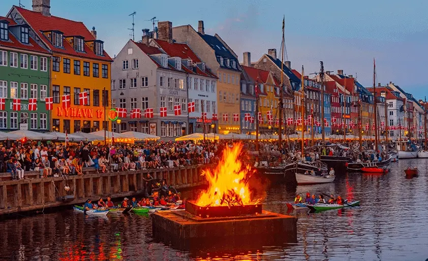 Summer solstice celebrations in Denmark