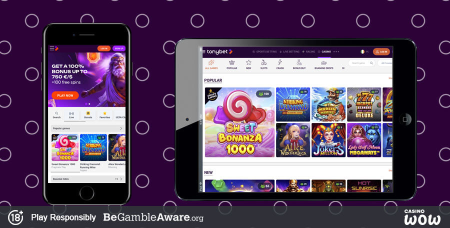Tonybet Mobile Casino