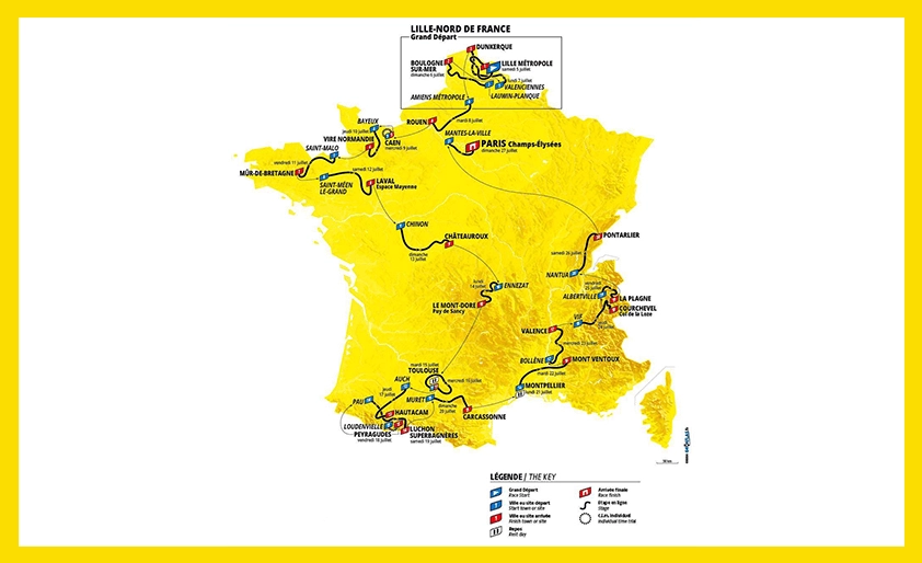 Tour de France Route