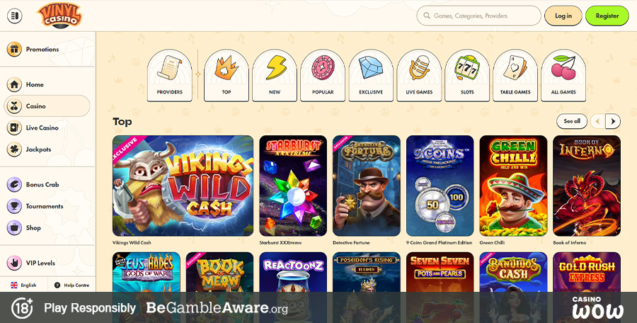 Vinyl Casino Games