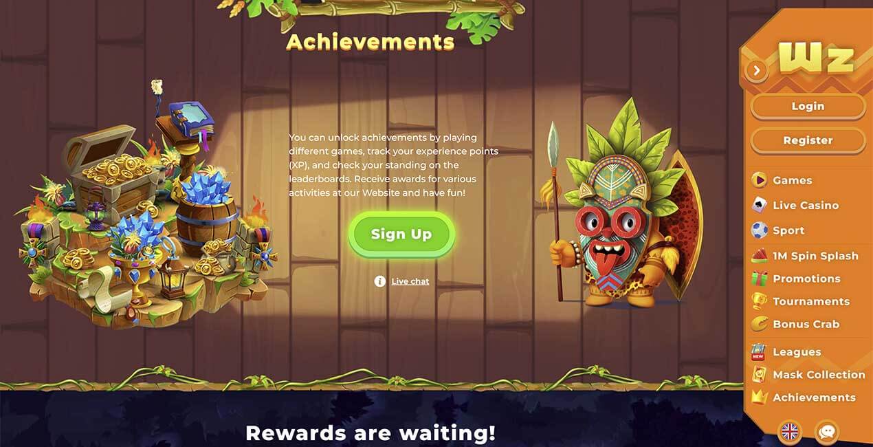 Wazamba login