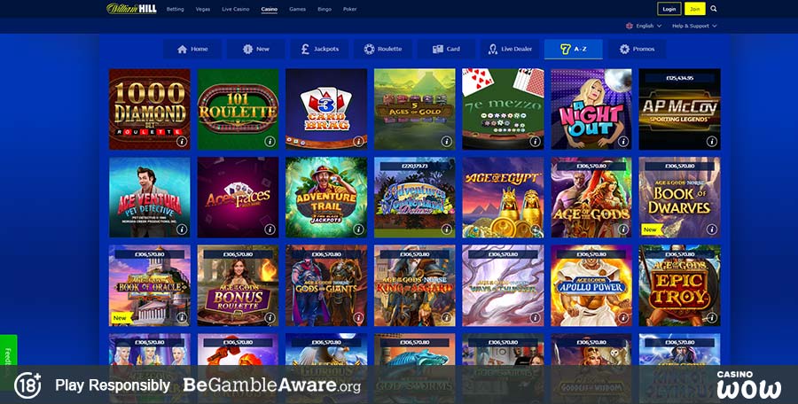 William Hill Casino Games