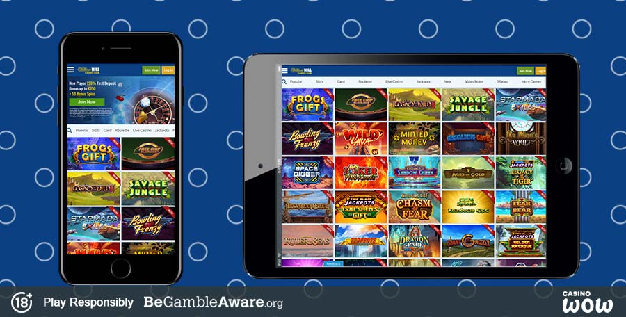 William Hill Casino Club Mobile