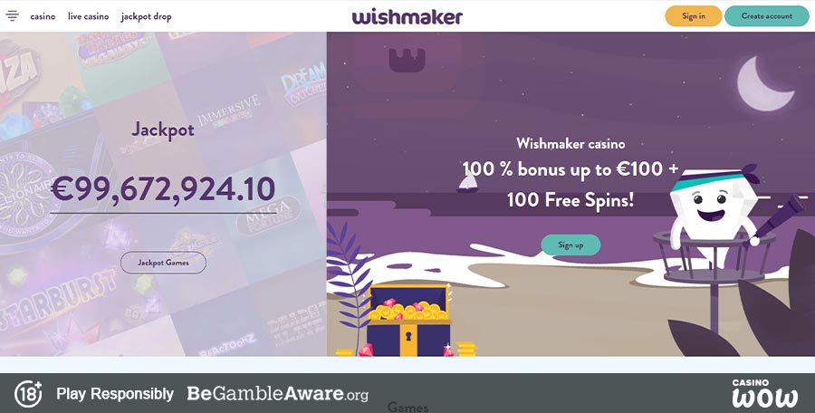 Wishmaker Casino Lobby