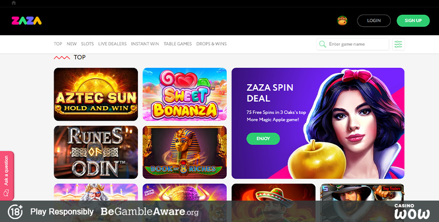 Zaza Casino Games